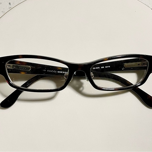 Gucci Women's Eyeglasses: tortoiseshell ~black, brown - Picture 1 of 12